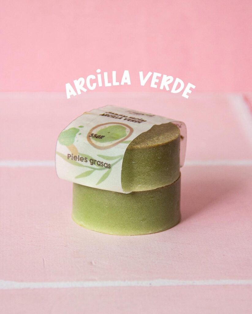 Jabón facial arcilla verde