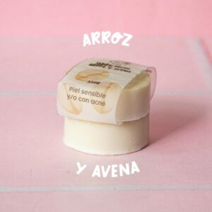 Jabón facial arroz y avena